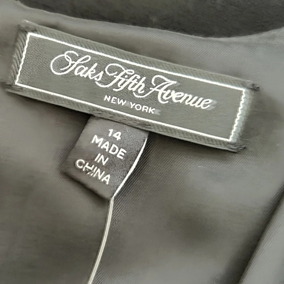 Saks Fifth Avenue Shift Dress / NWT / Size 14 - Picture 4 of 4